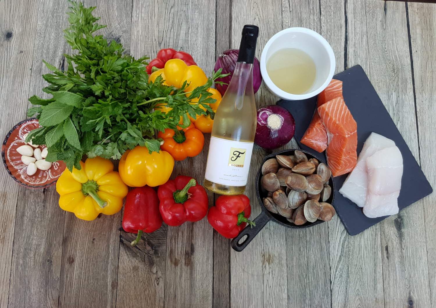 A taste of Portugal's cuisine Portuguese Fish, Clam and Coriander Stew Recipe Expérience Transat