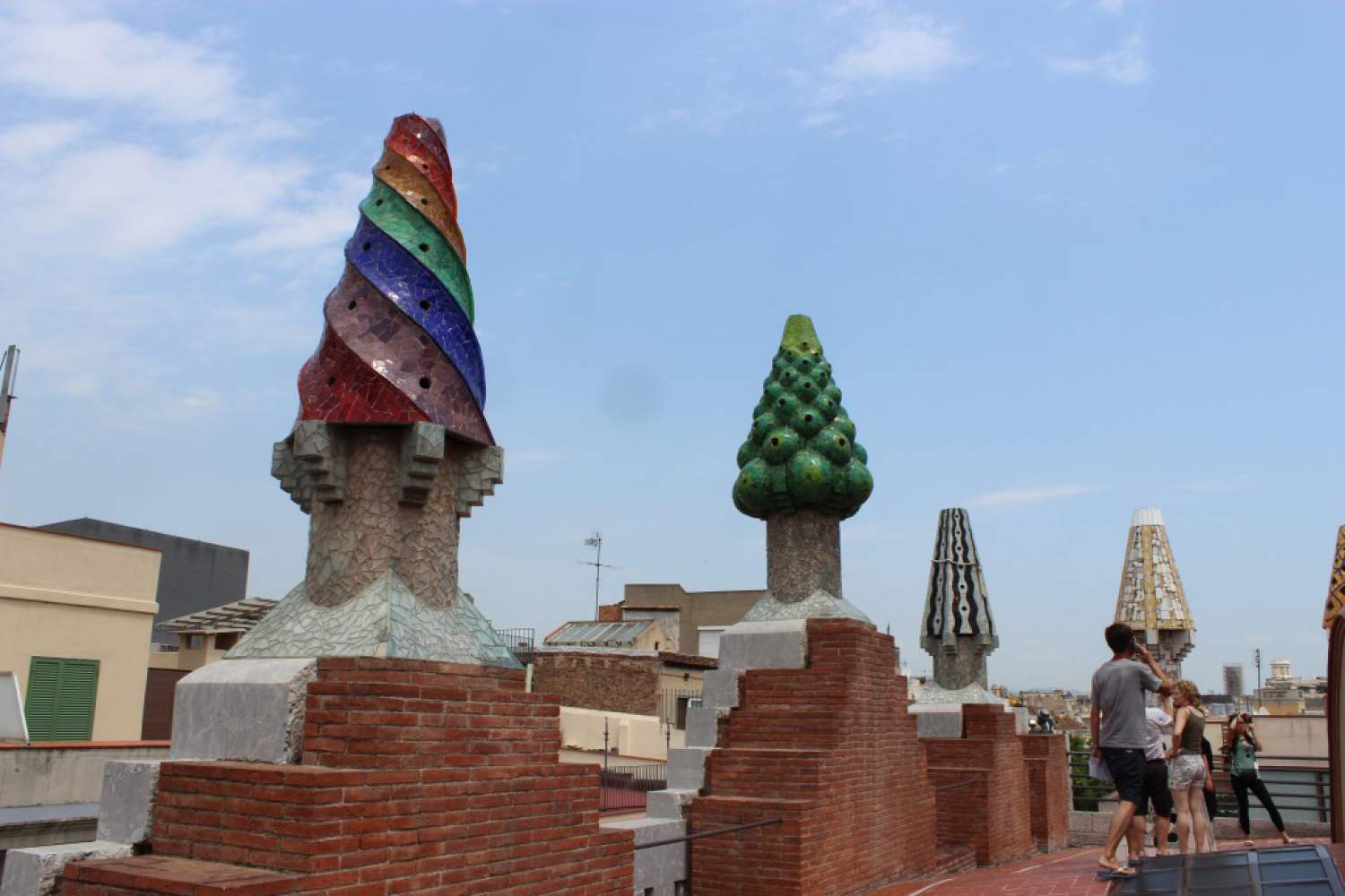 Toit du palace Guell, Barcelone