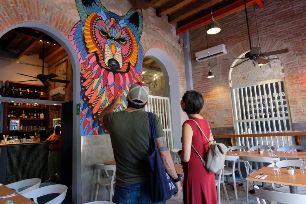 Interior of the Taqueria Municipal in Getsemaní