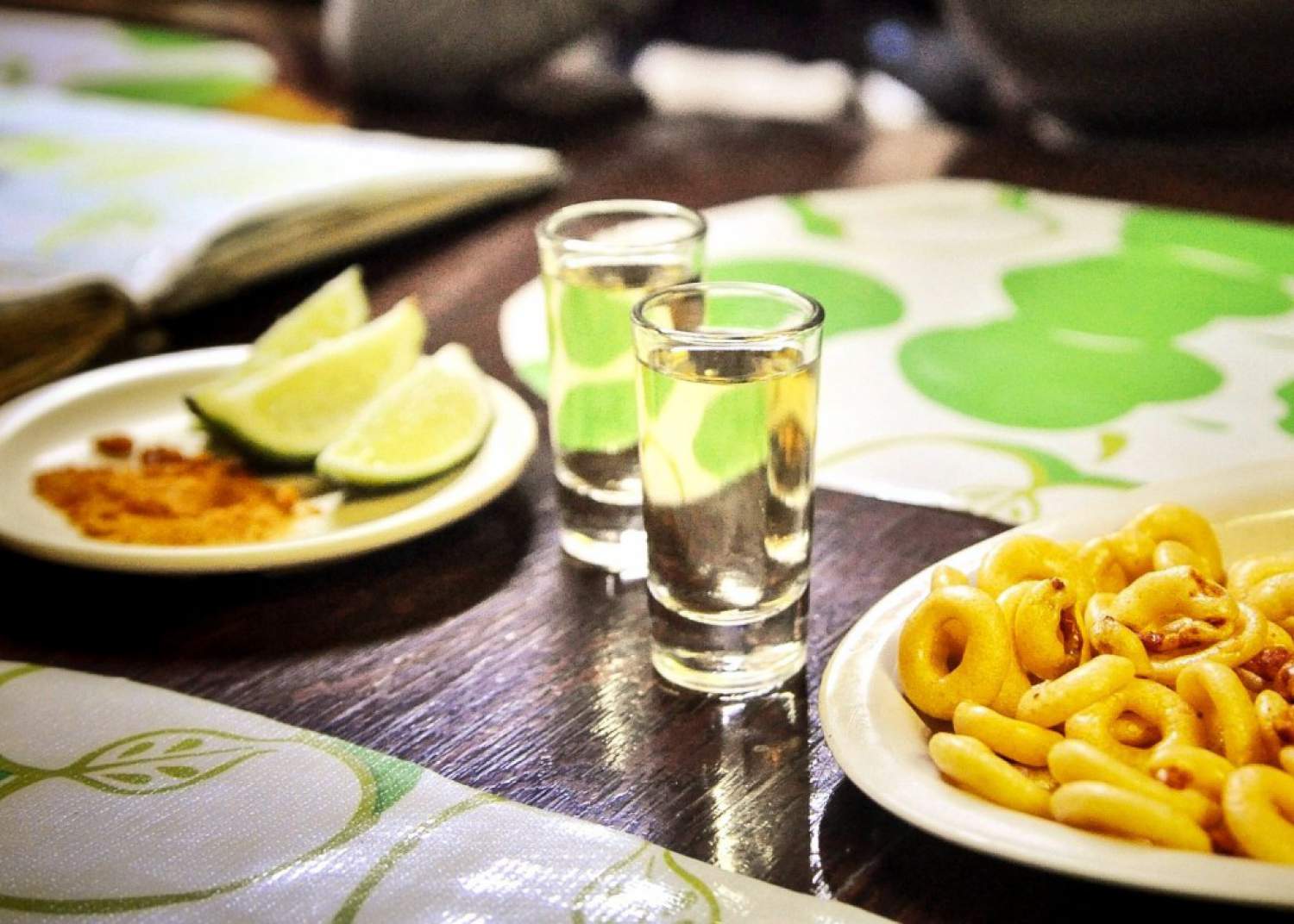 Shooters de téquila pour ouvrir l'apétit