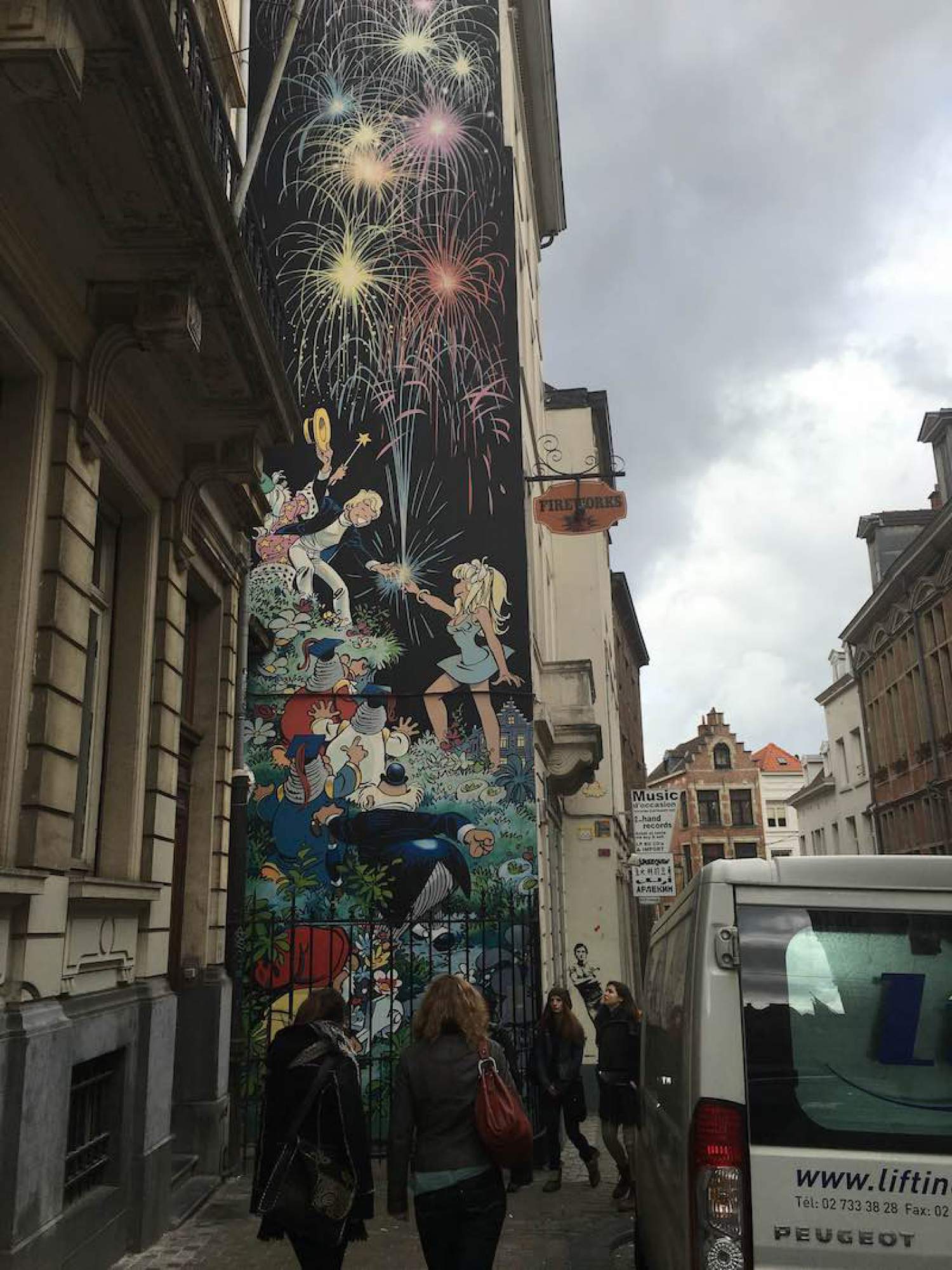 Murale de bande dessinée à Bruxelles, Belgique