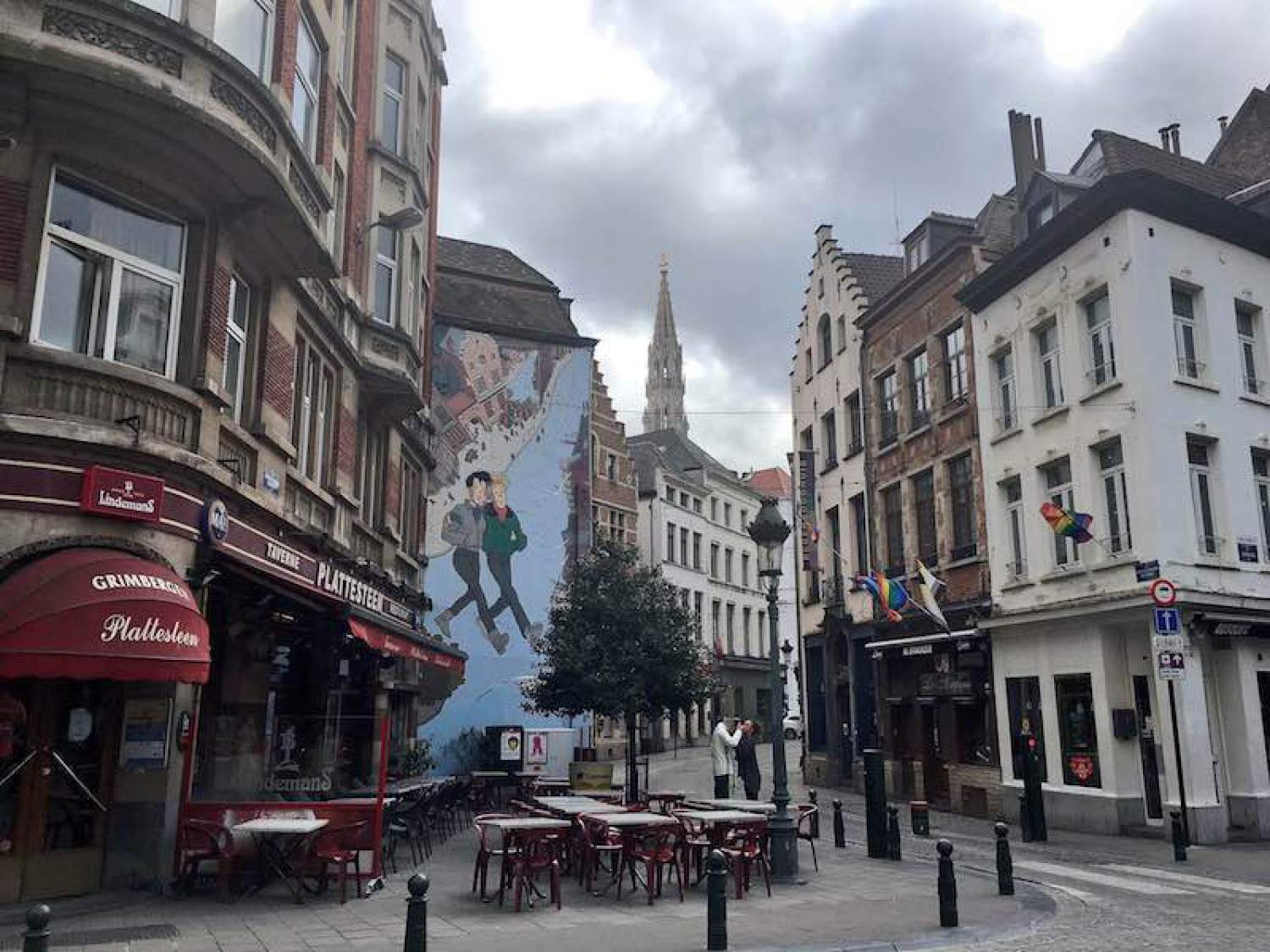 Murale à Bruxelles, Belgique