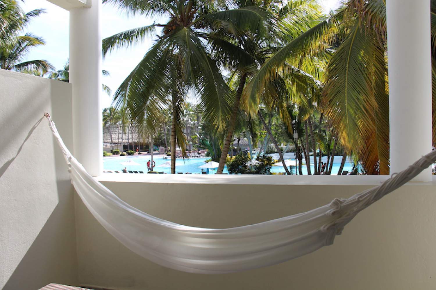 Hamac sur le balcon de la chambre au Catalonia Bavaro à Punta Cana, République Dominicaine