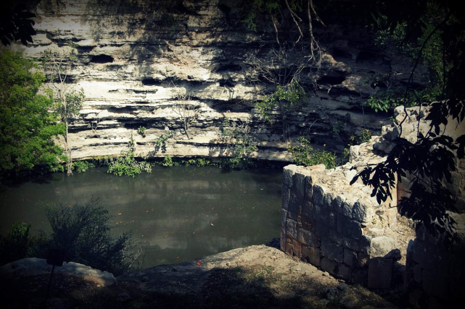 Cenote à Chichen Itza, Xtoloc, Yucatan, Mexique