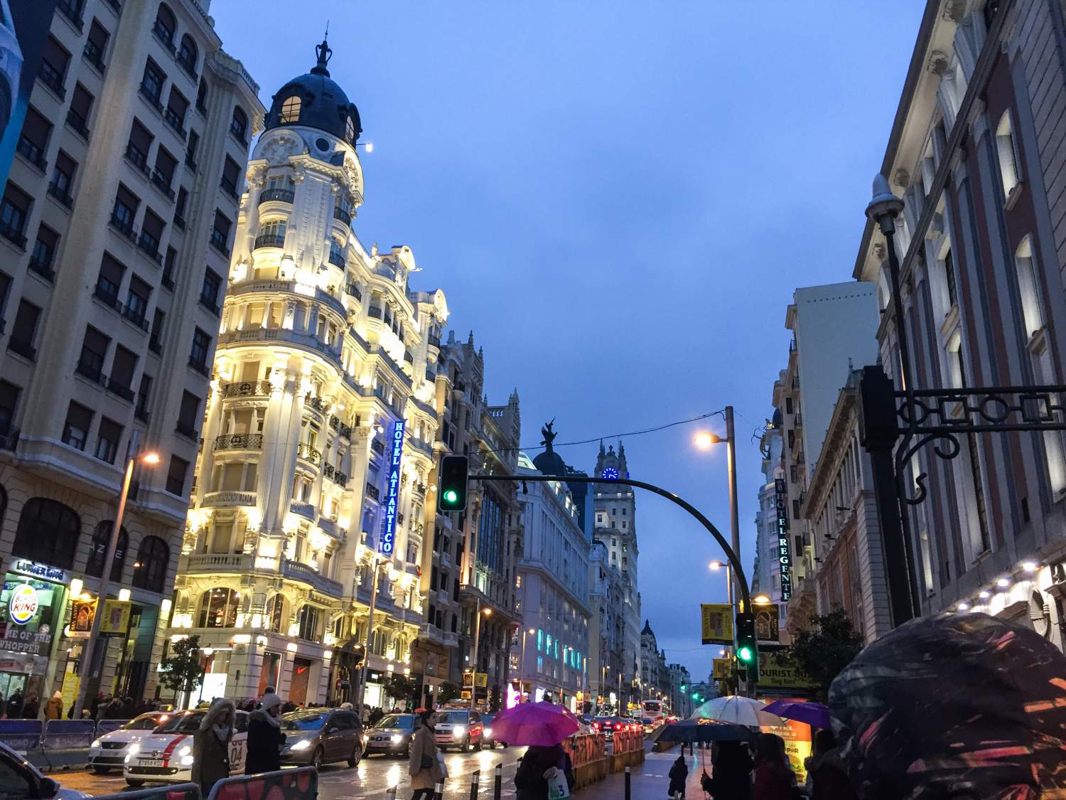 Rue marchande Gran Via, Madrid