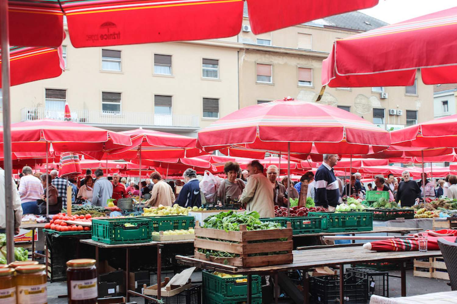 Marché Dolac à Zagreb