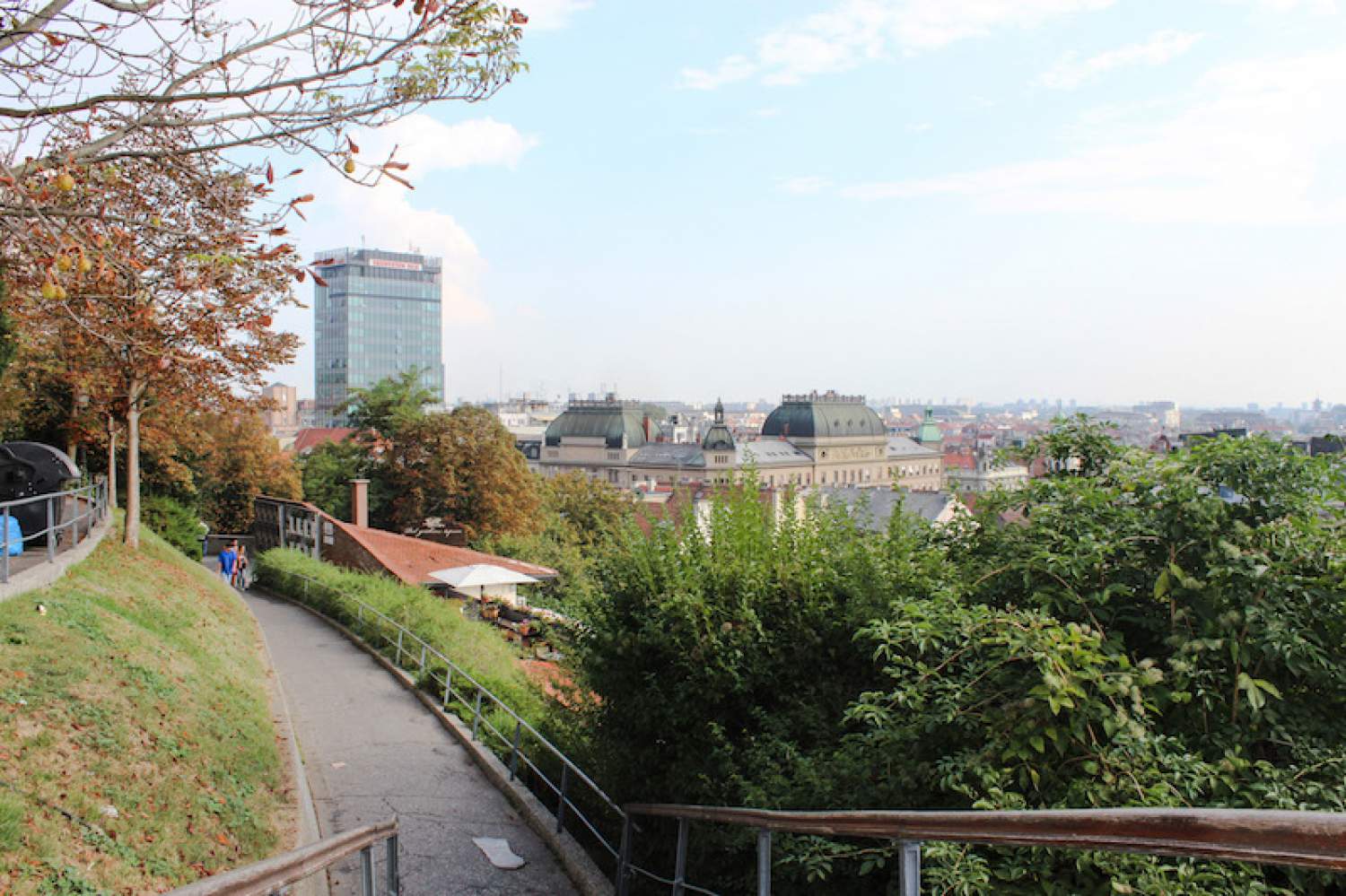 La Promenade Strossmayer à Zagreb