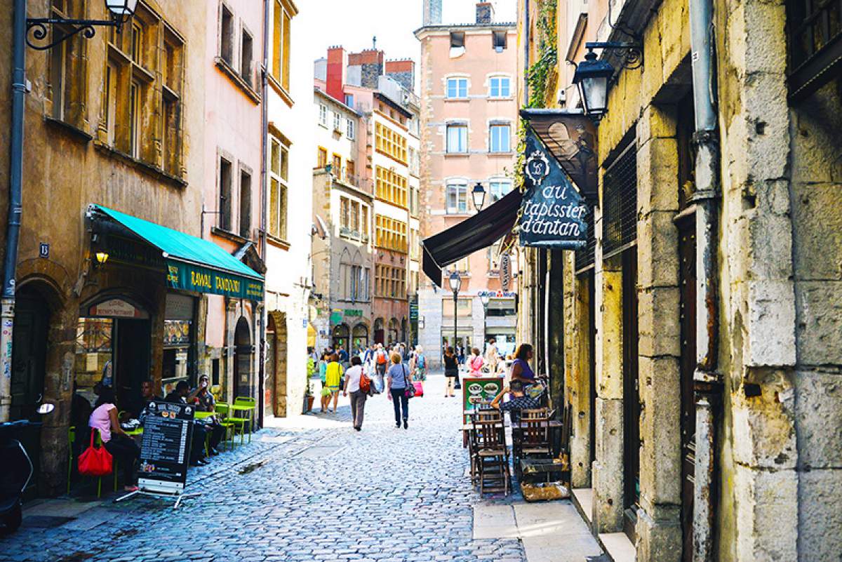 Les rues de Lyon en France
