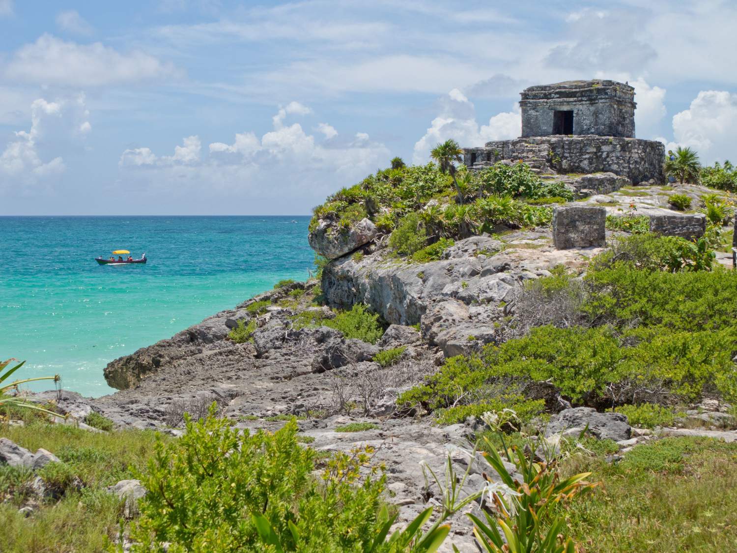 Wind god temple ruins, Tulum