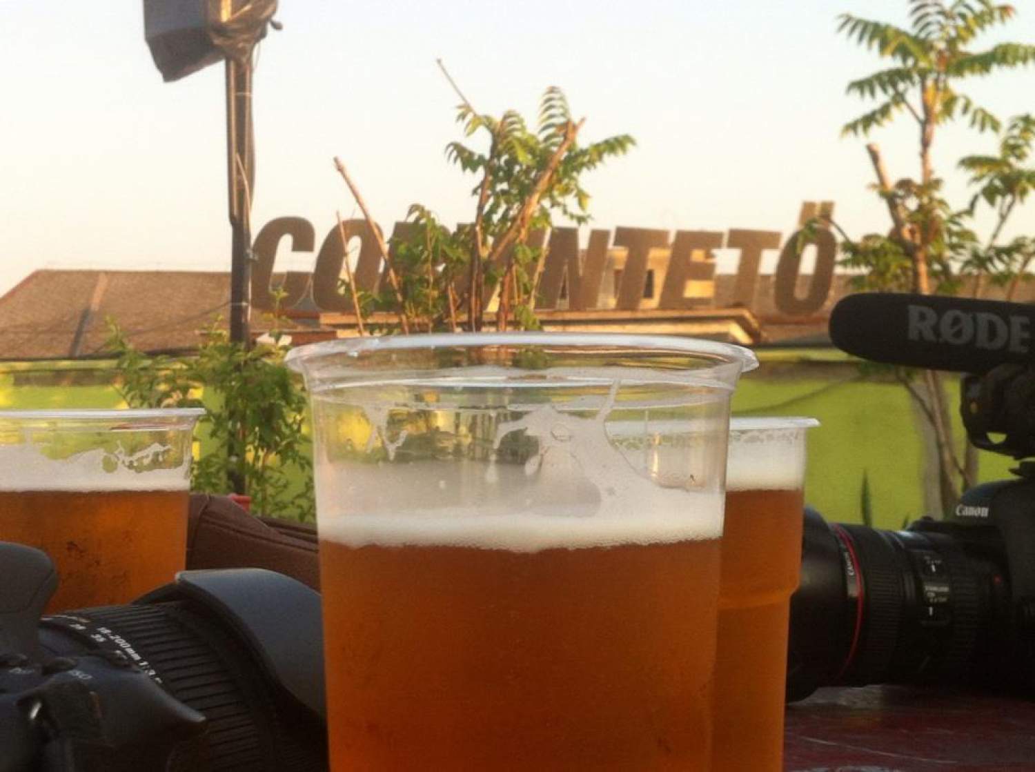 Corvinteto club and its roof terrace, Budapest