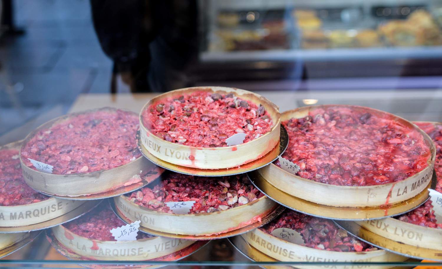 Tarte lyonnaise aux pralines roses