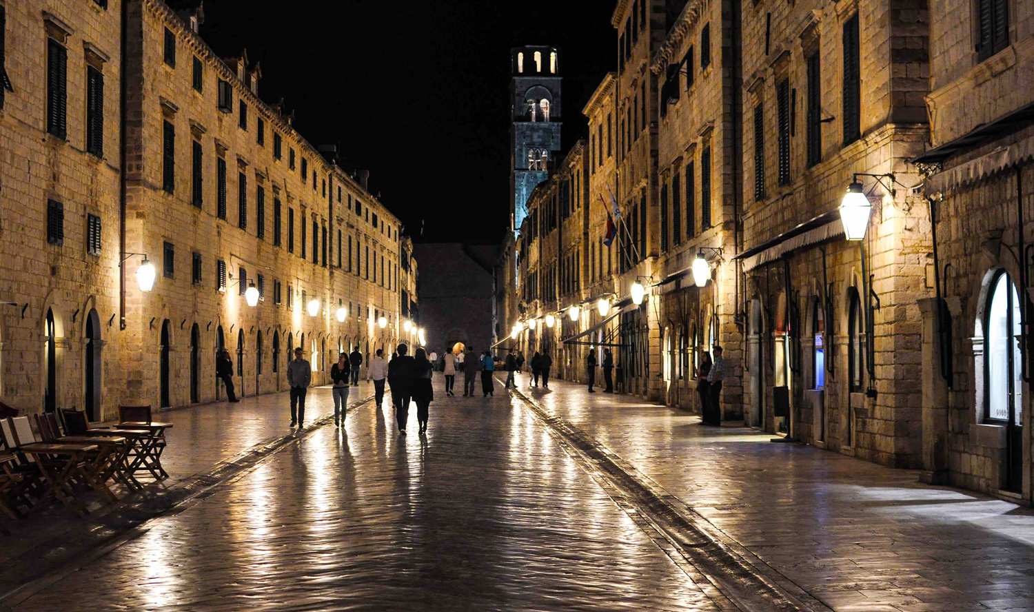 Nuit à Dubrovnik, Croatie