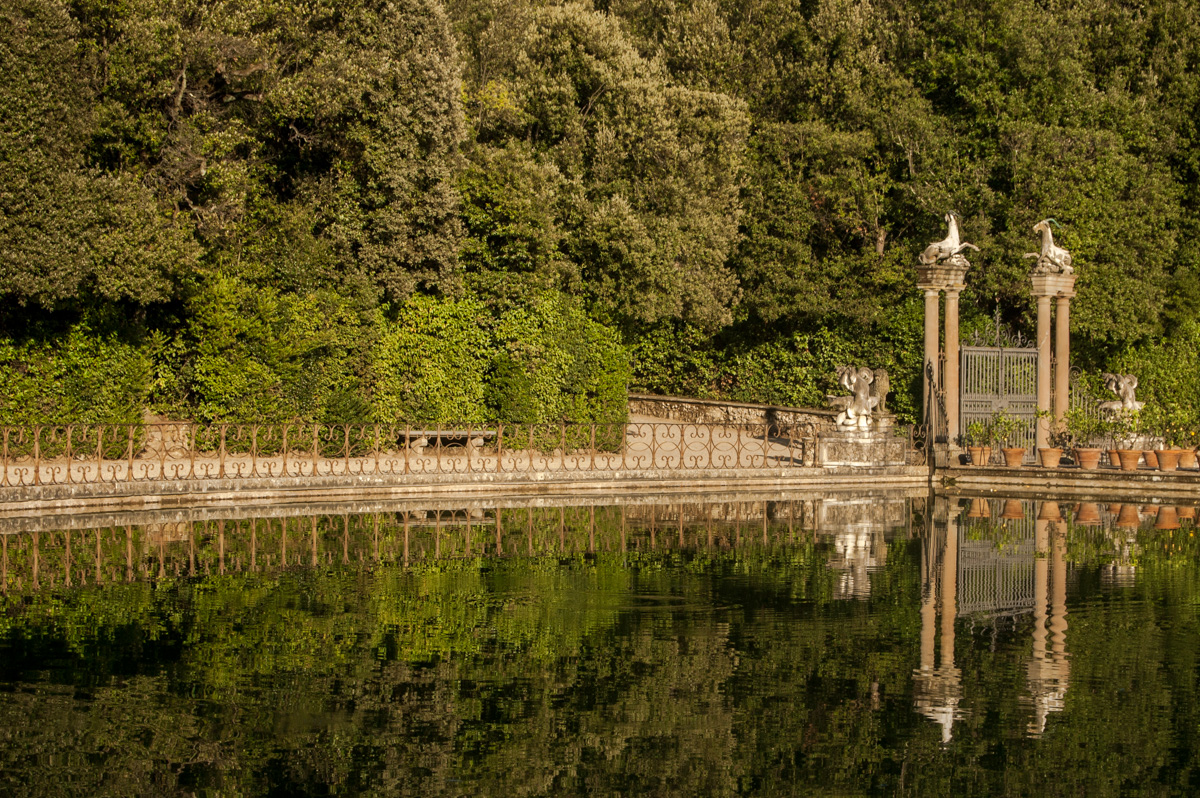 Lac Boboli, nature à Florence, Italie