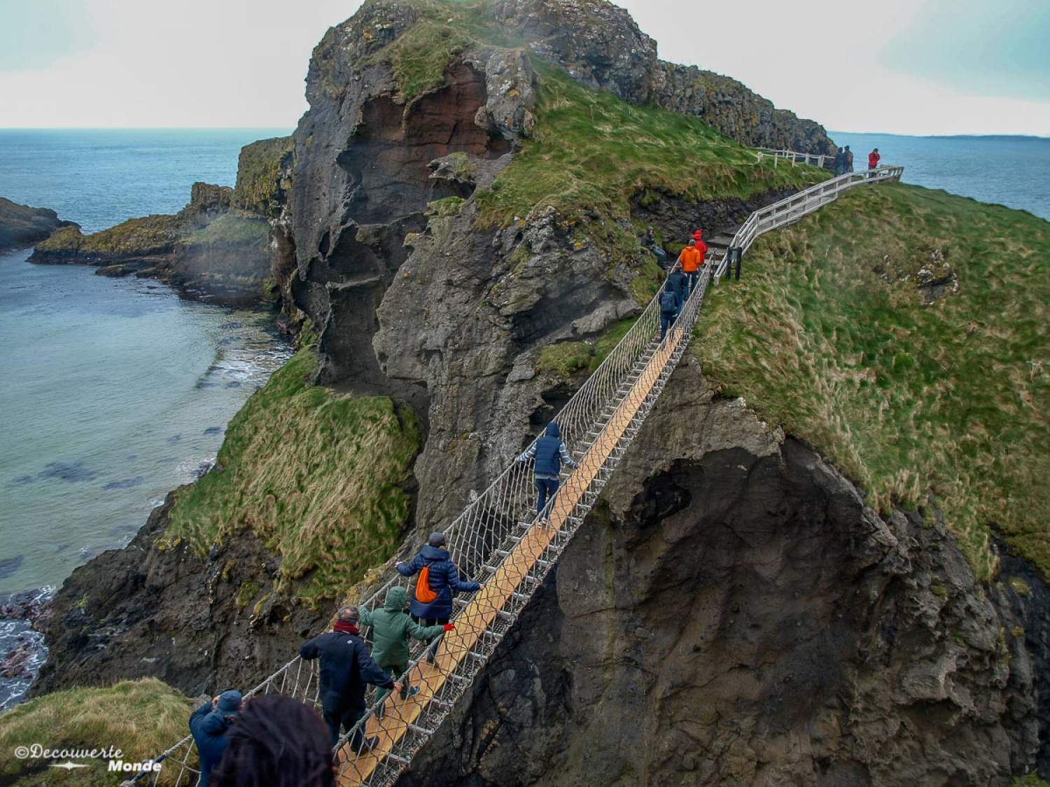Carrick a Rede, pont suspendu au nord de l'Irlande