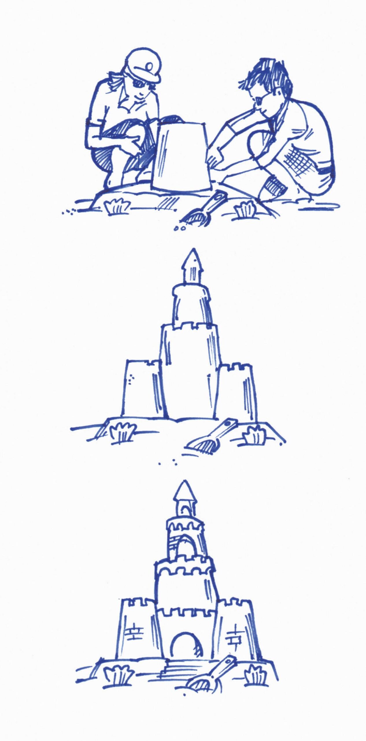 How to build a Sandcastle, step by step