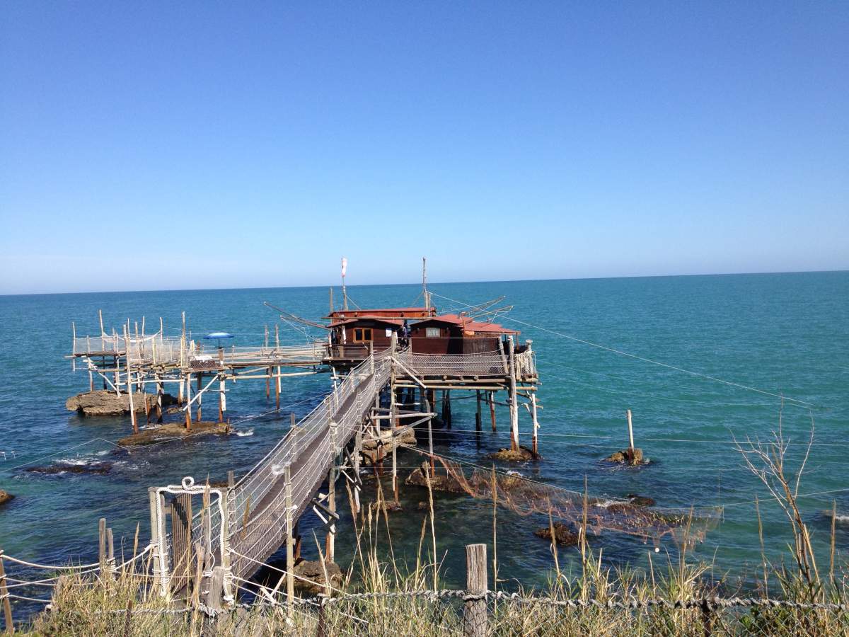 Trabocco à les Abruzzes, Italie