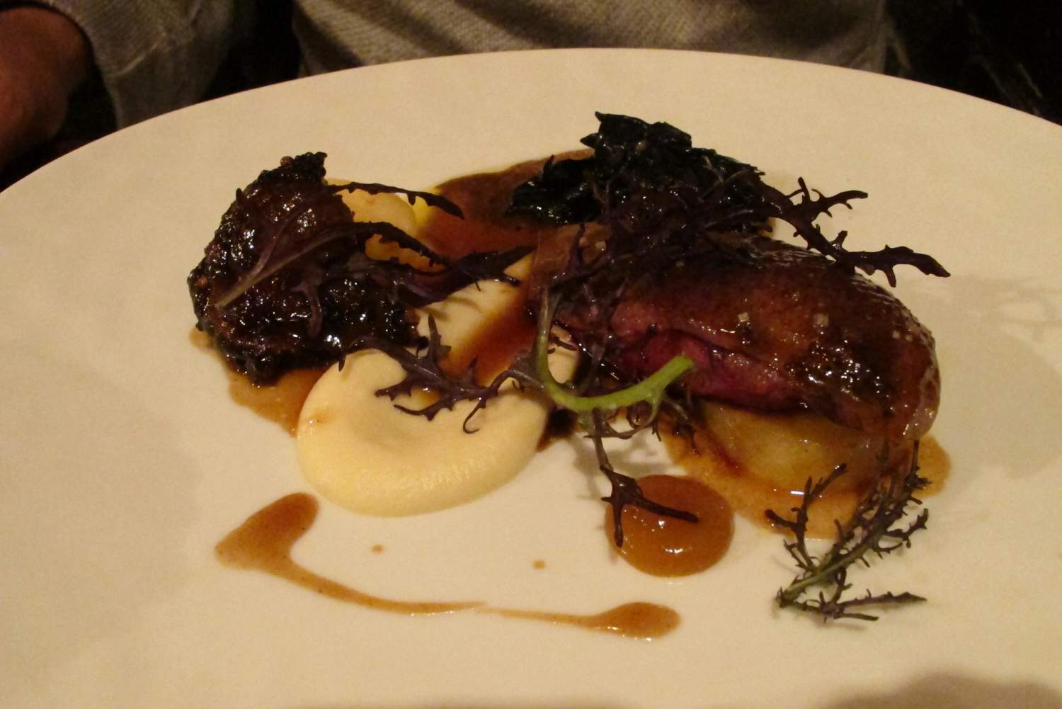 Assiette de canard sauvage mallard au Frenchie, Paris