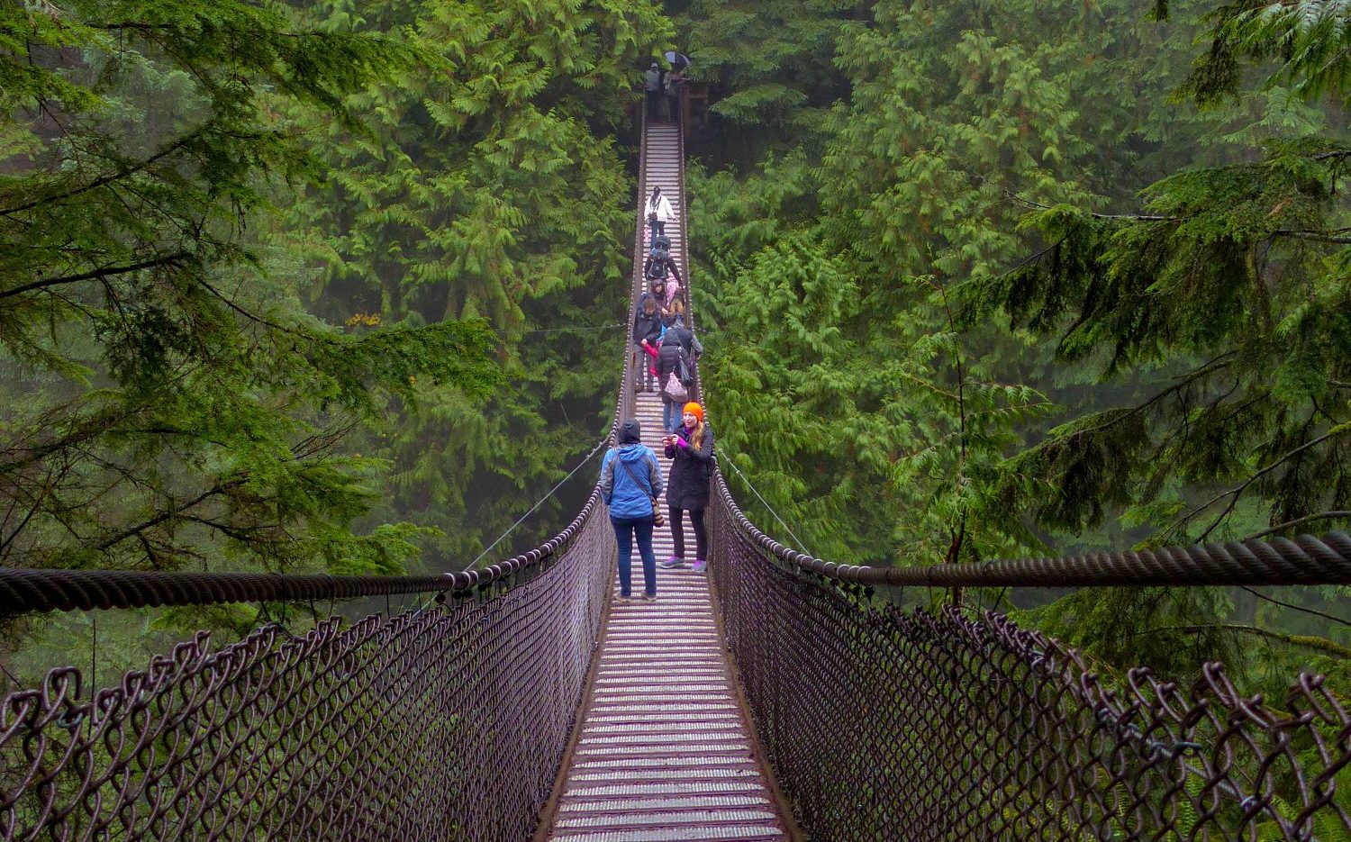 Lynn Canyon Suspension Bridge - Vancouver un autumn