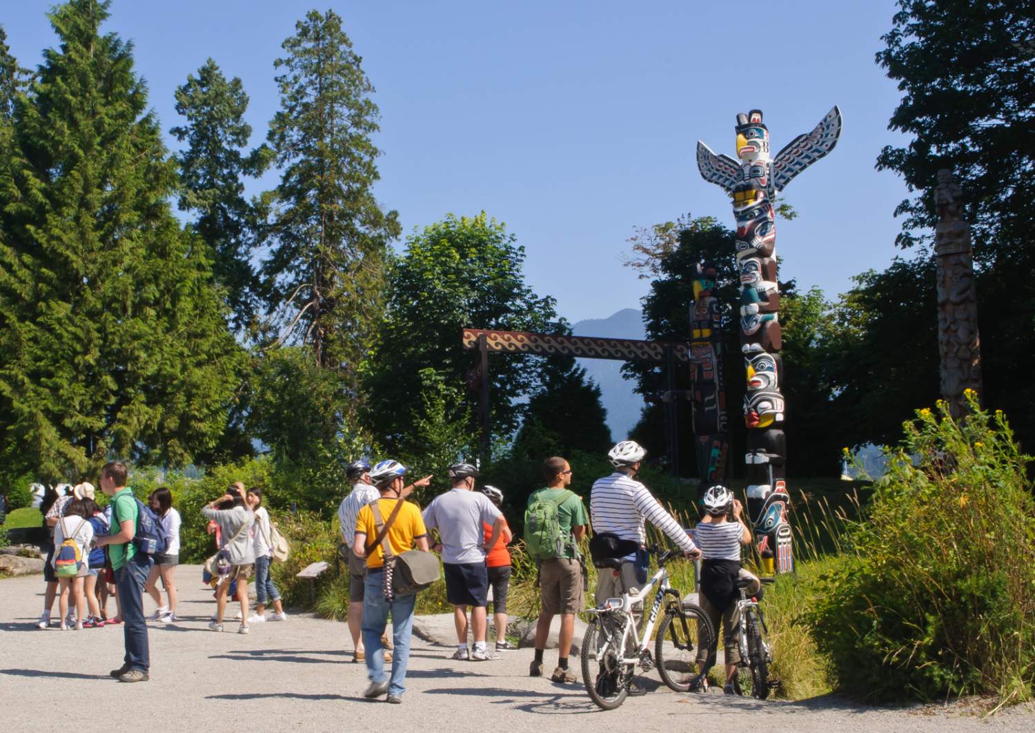 Stanley park totem poles, Vancouver