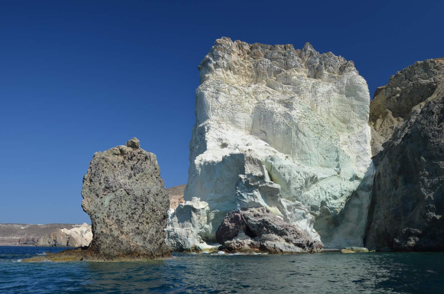 White beach, Santorini, Greece