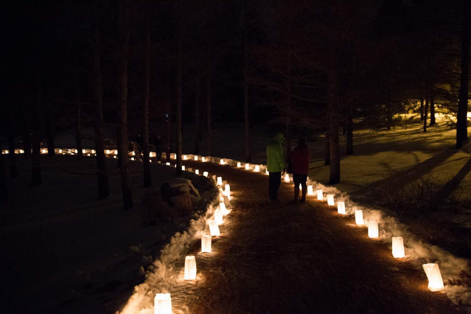 The Luminaria exposition at de Edmonton botanical garden