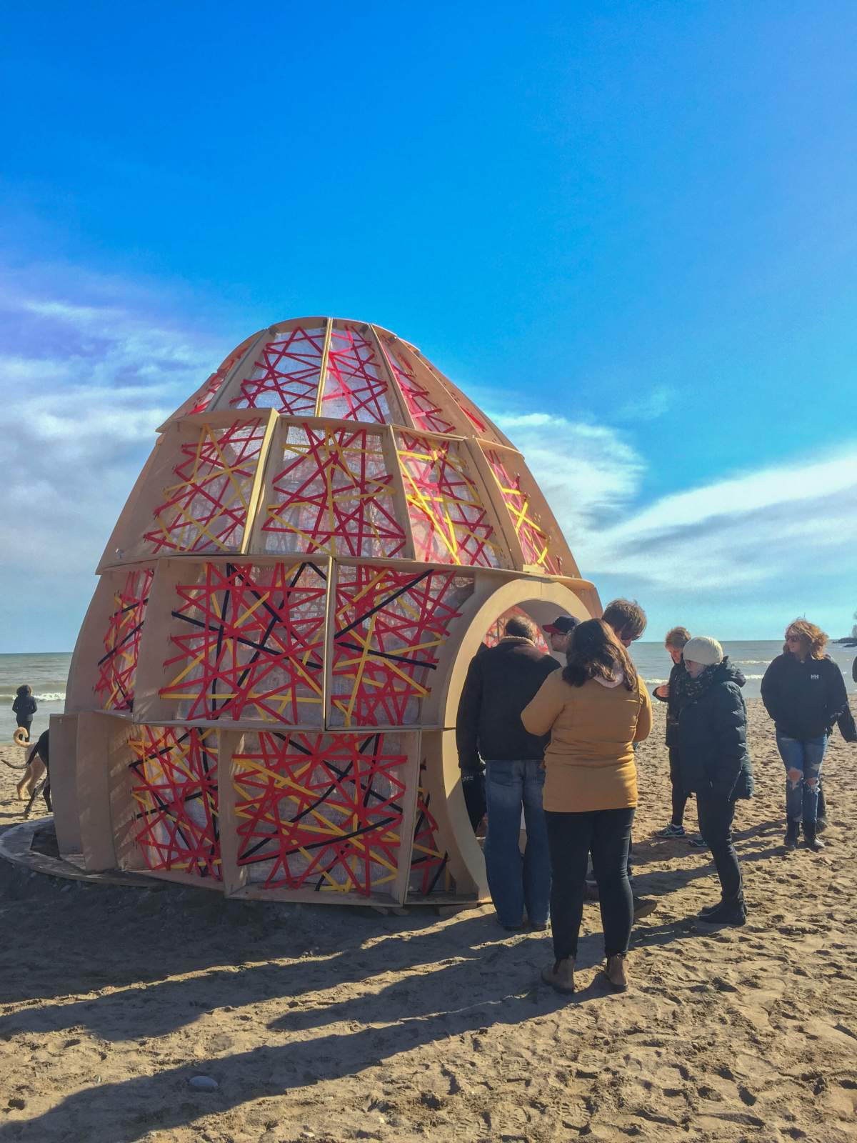 Winter stations at The Beaches in Toronto