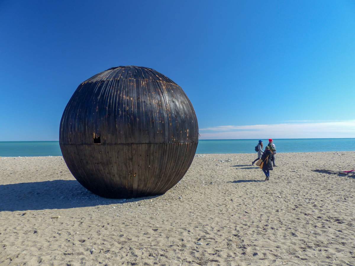 Winter stations at The Beaches in Toronto