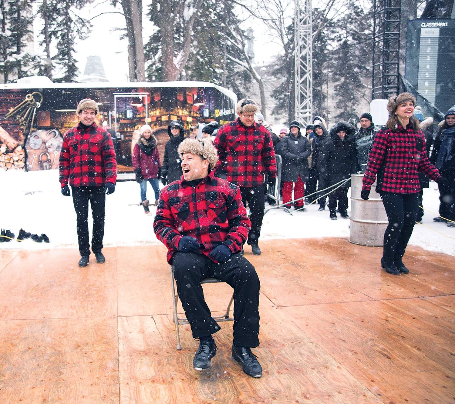 Traditional dance at the Quebec Winter Carnaval