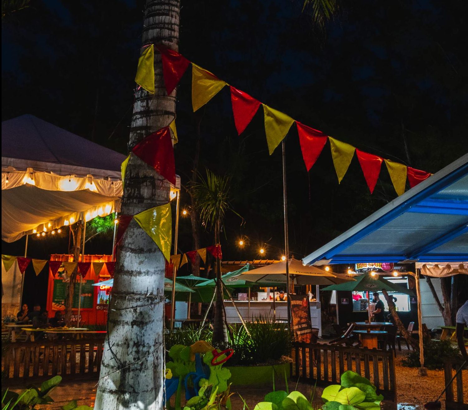 Food truck park in Dominican Republic
