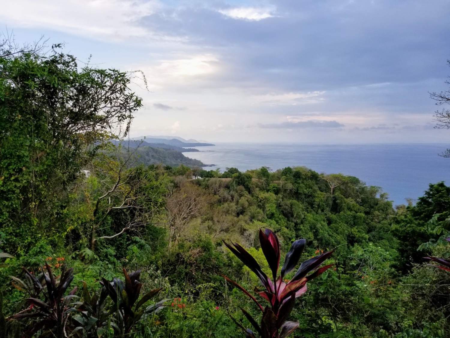 Vue du centre Anamaya de la péninsule Nicoya, Costa Rica
