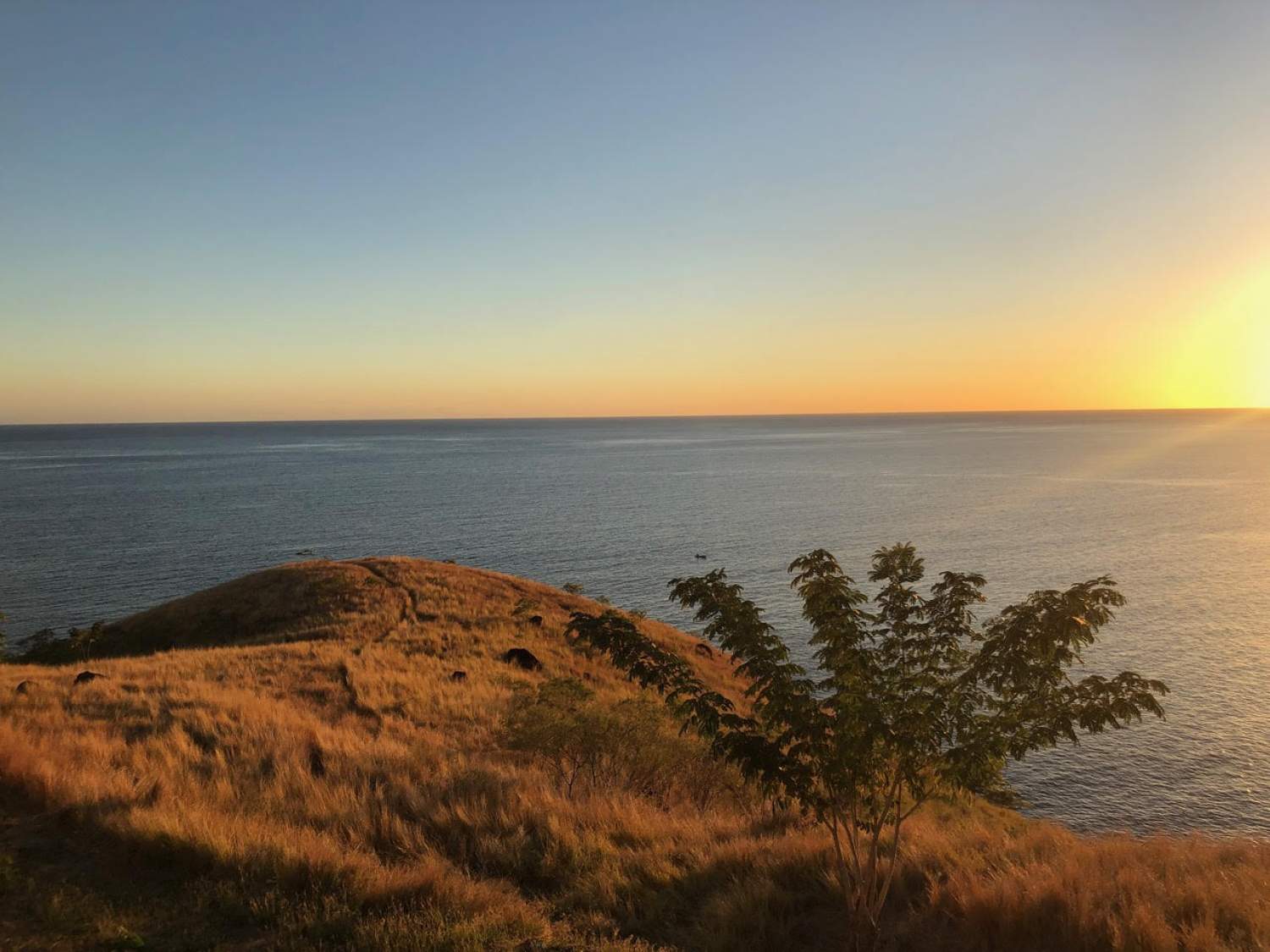 Sunset at Anse Marigot, Martinique