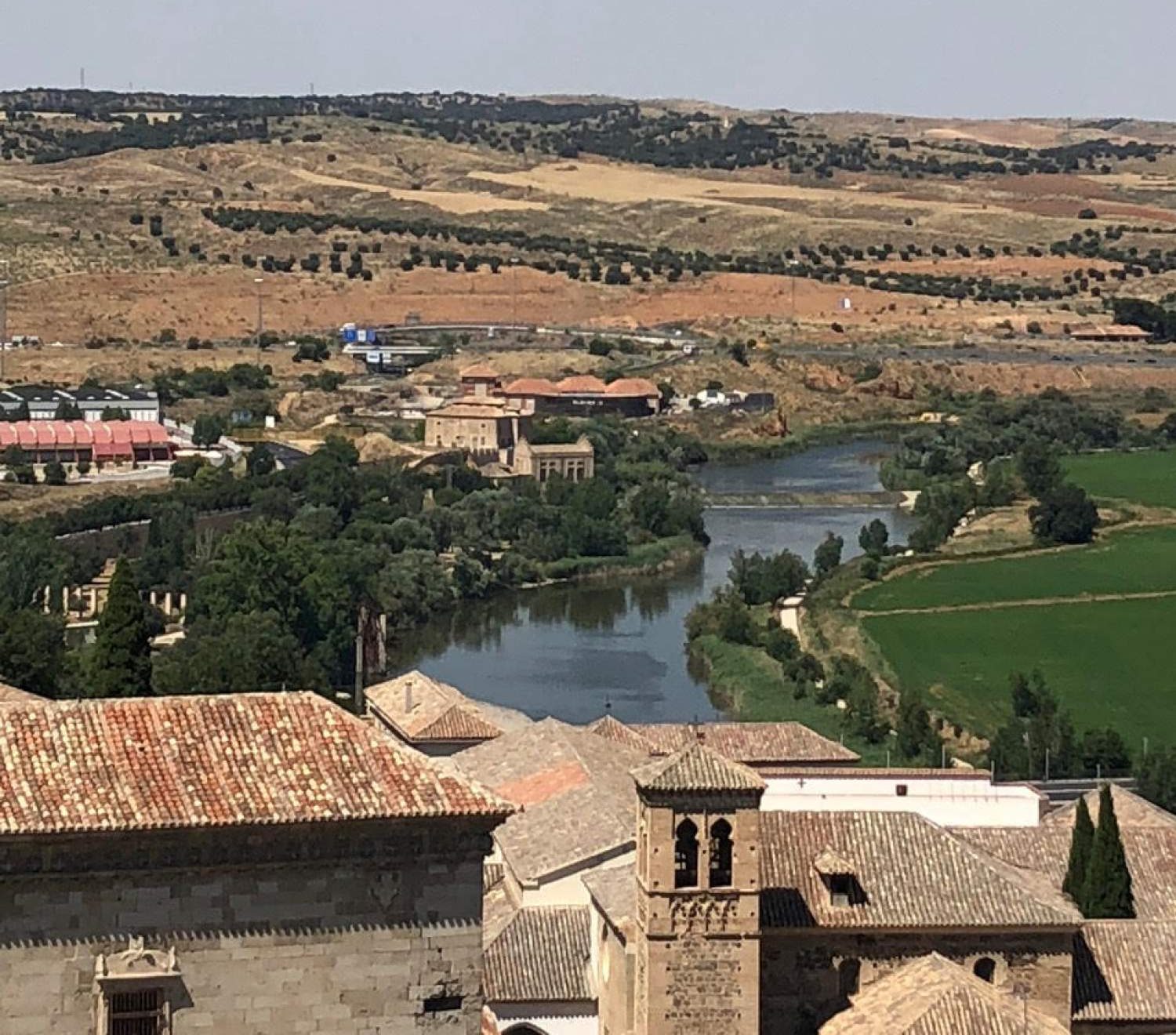 Vue de la terrasse Alcazar, Tolède, Espagne