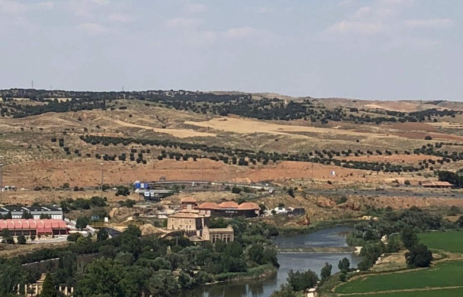 Vue de la terrasse Alcazar, Tolède, Espagne