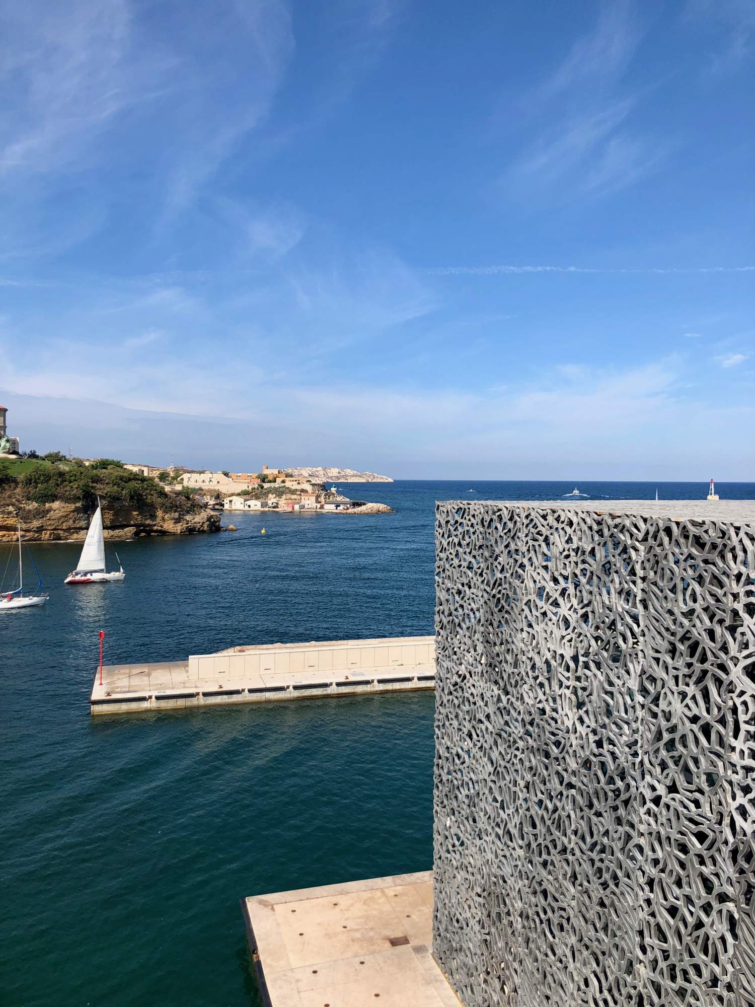 Vue du musée de Mucem, France
