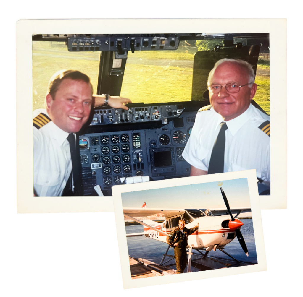 Patrice Roy - pilote Air Transat pilot - vintage aviation photo hydravion
