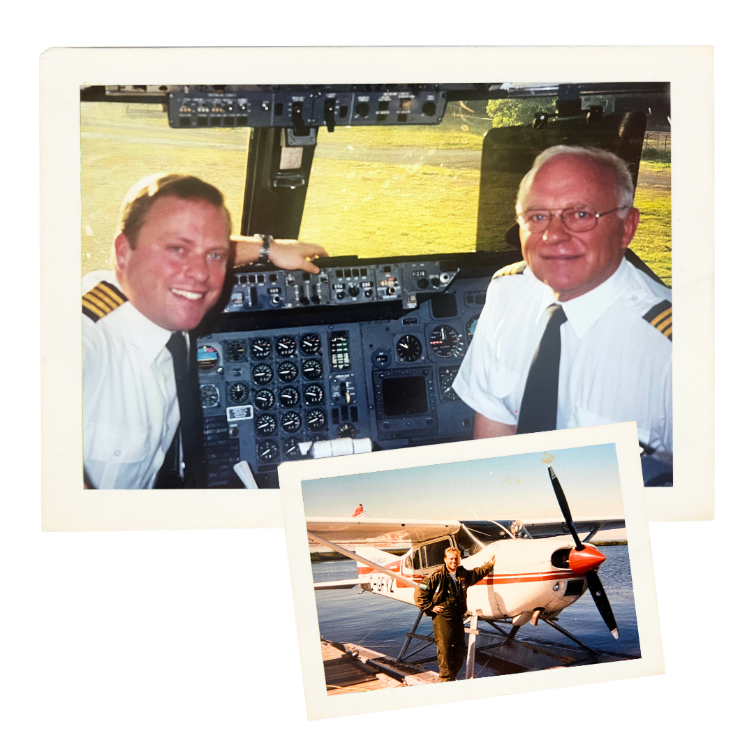 Patrice Roy - pilote Air Transat pilot - vintage aviation photo hydravion