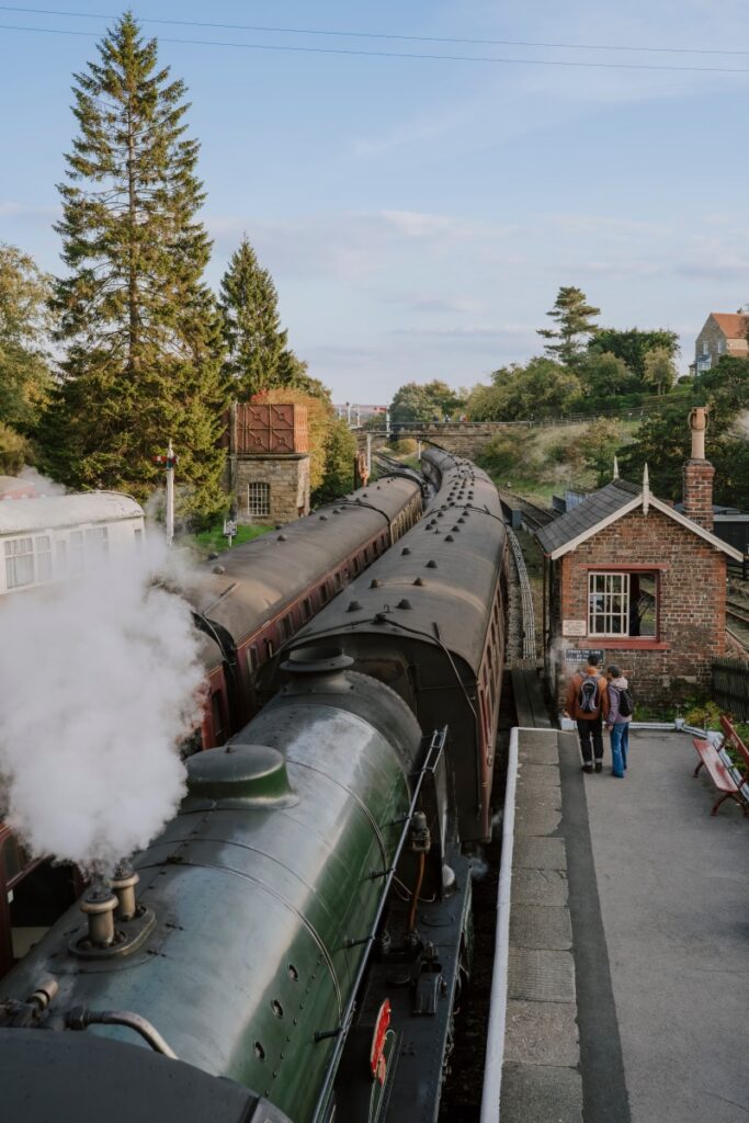 Train en gare lieu de tournage Yorkshire