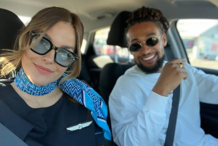 Sara-Emanuelle, agente de bord, et son partenaire Randy