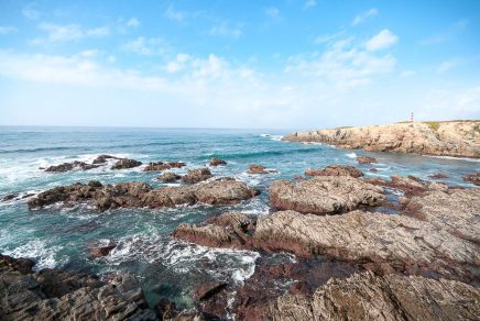 Plage d'Almograve, sur le littoral de l'Alentejo, au Portugal