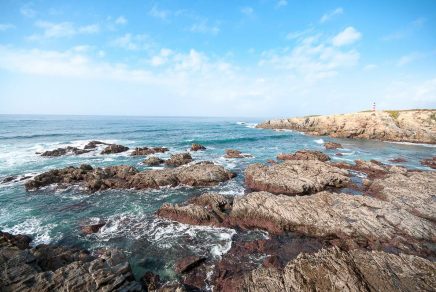 Plage d'Almograve, sur le littoral de l'Alentejo, au Portugal