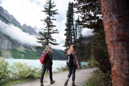 Hiking around Lake Louise, Alberta