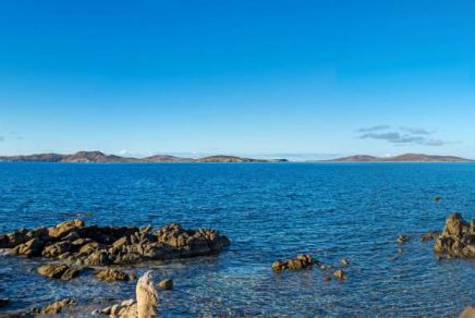 Panoramic view of Mykonos, Greece