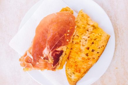 Pa Amb Tomaquet with jamon in Catalonia - Barcelona