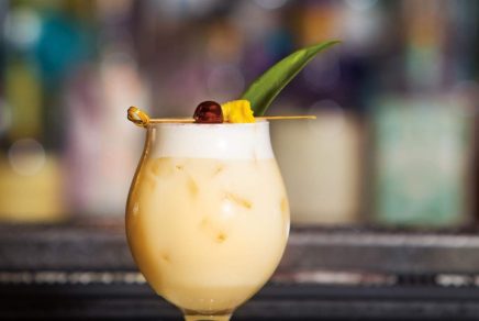 Pina Colada cocktail at the Bishop & Bagg bar, Montreal