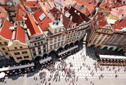 Place Venceslas à Prague, République Tchèque