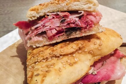 Porchetta in a bun, Italian classic